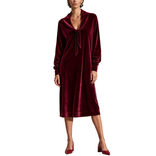 Damen samt midikleid - damen,