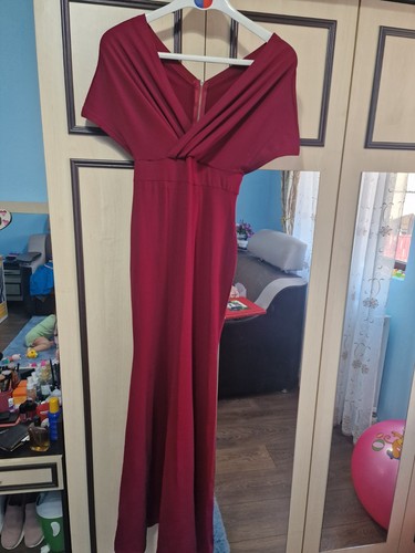 Weinrot abendkleid figurbetont - abendkleid,