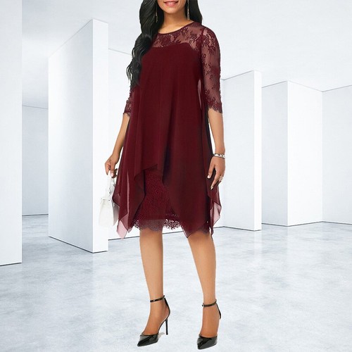 Damen chiffon sommerkleid - damen,